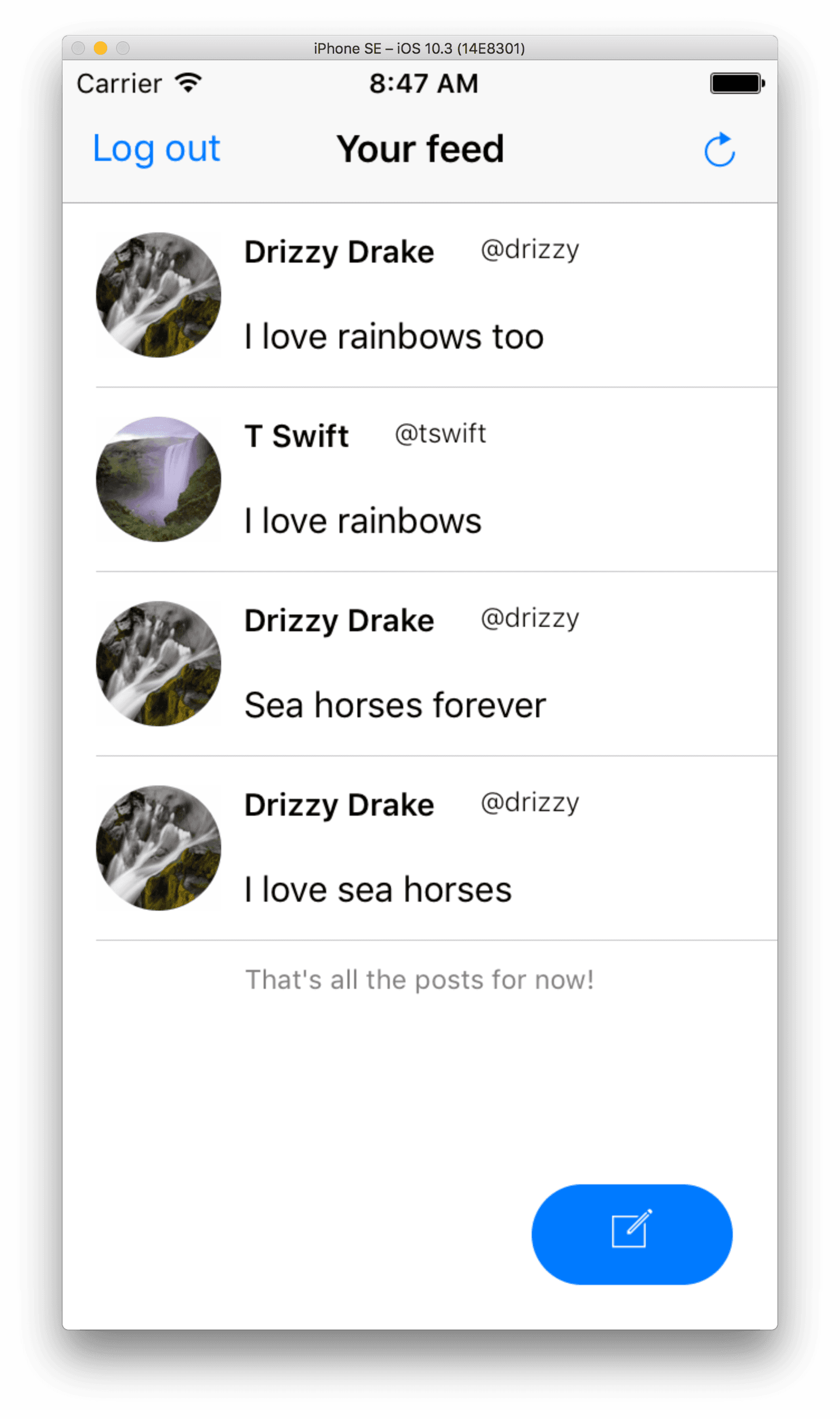 React Native Twitter Clone Templates Cosmic